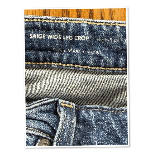 Ag Adriano Goldschmied Saige Wide Leg Crop Jeans - Picture 9 of 14